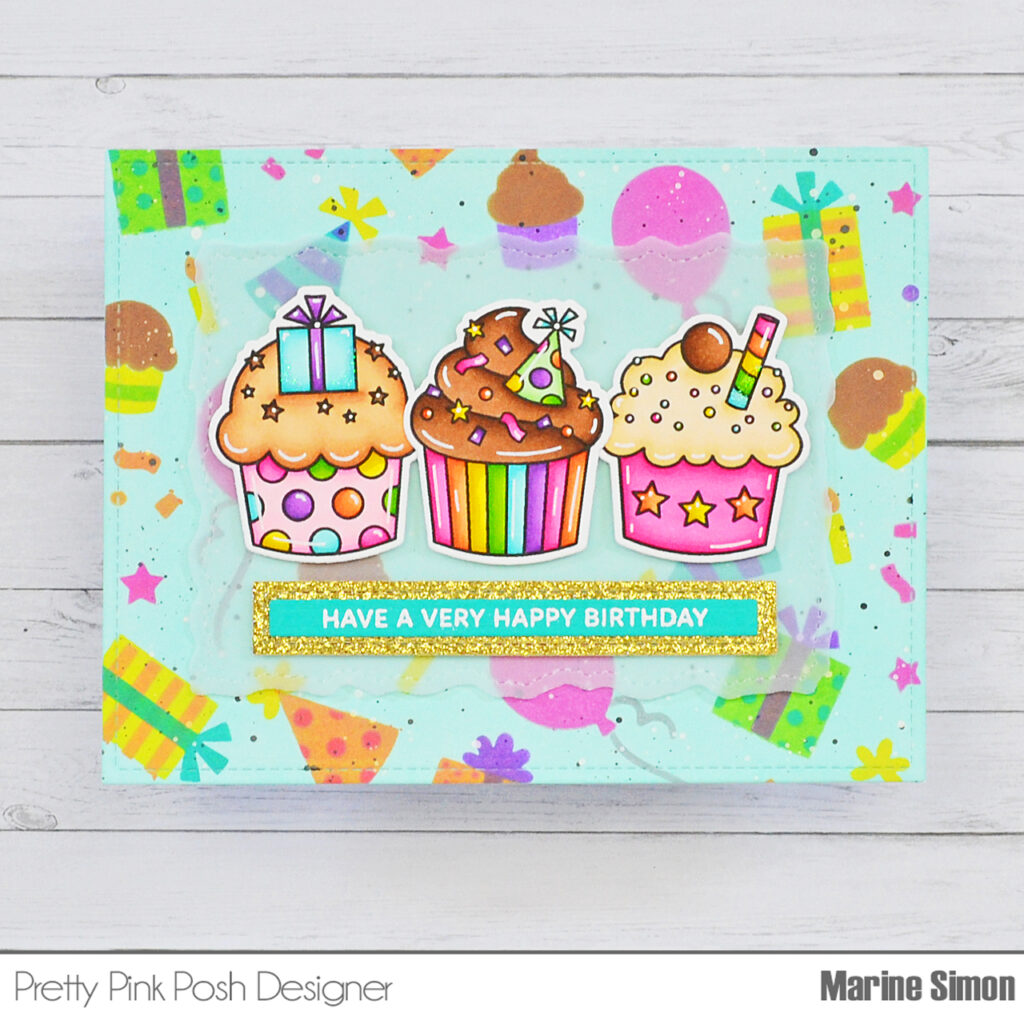 Pretty Pink Posh: Bright Cupcakes Card Duo