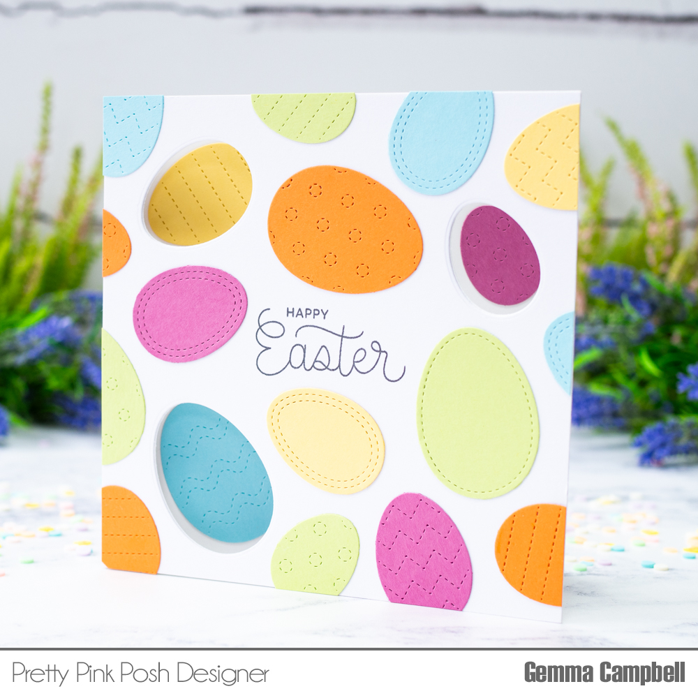 Pretty Pink Posh: Easter Egg Window Card