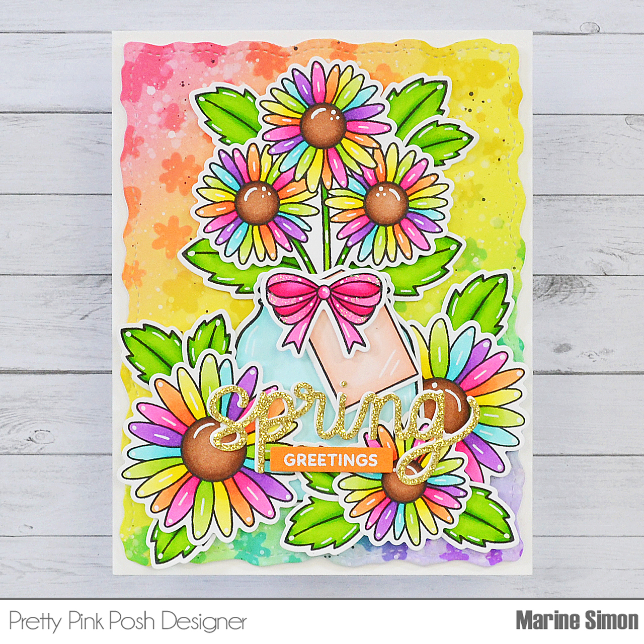 Colorful Rainbow Daisies | Pretty Pink Posh