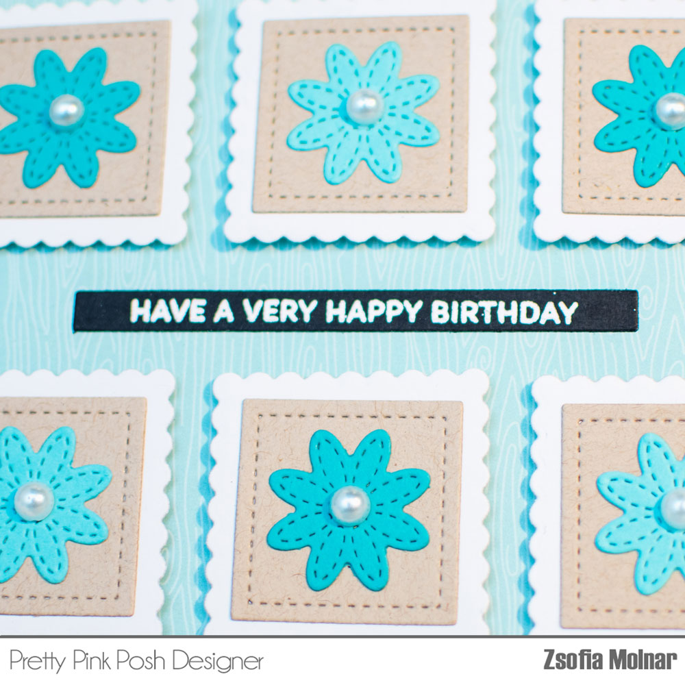 Pretty Pink Posh: Floral Birthday Squares Card Duo