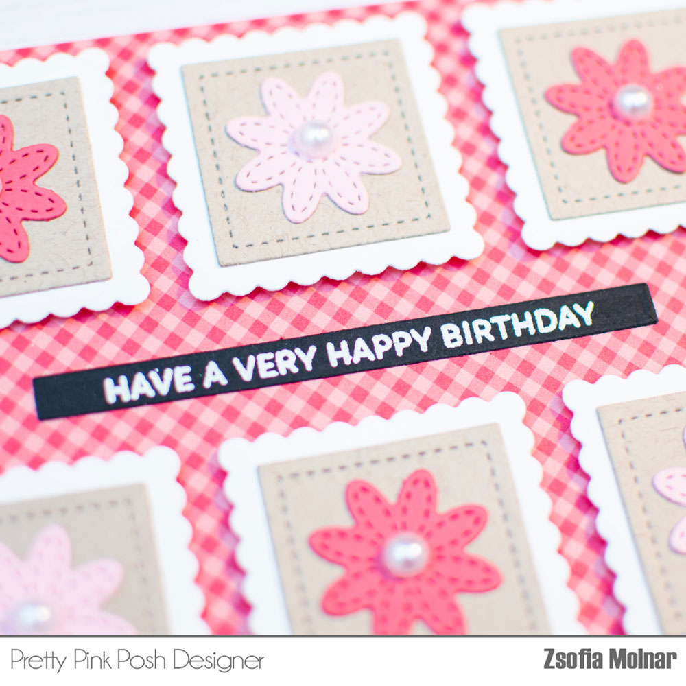 Pretty Pink Posh: Floral Birthday Squares Card Duo