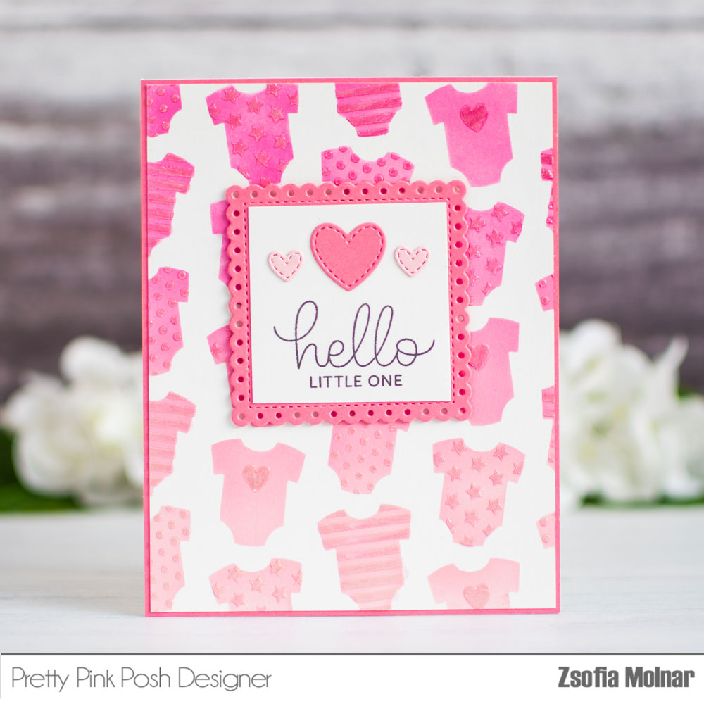 Pretty Pink Posh: Hello Little One Card Duo