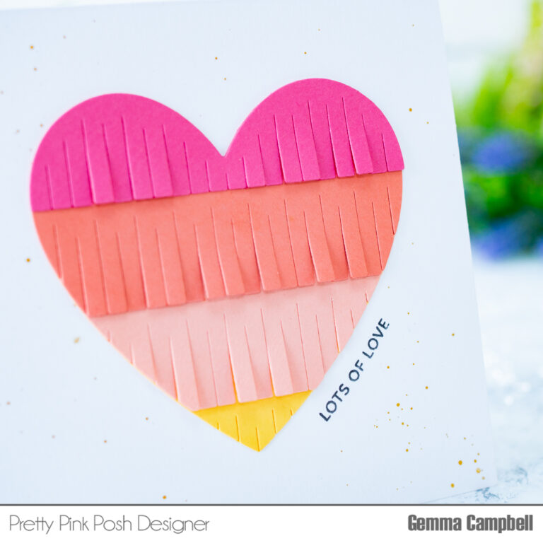 Colorful Fringe Heart | Pretty Pink Posh