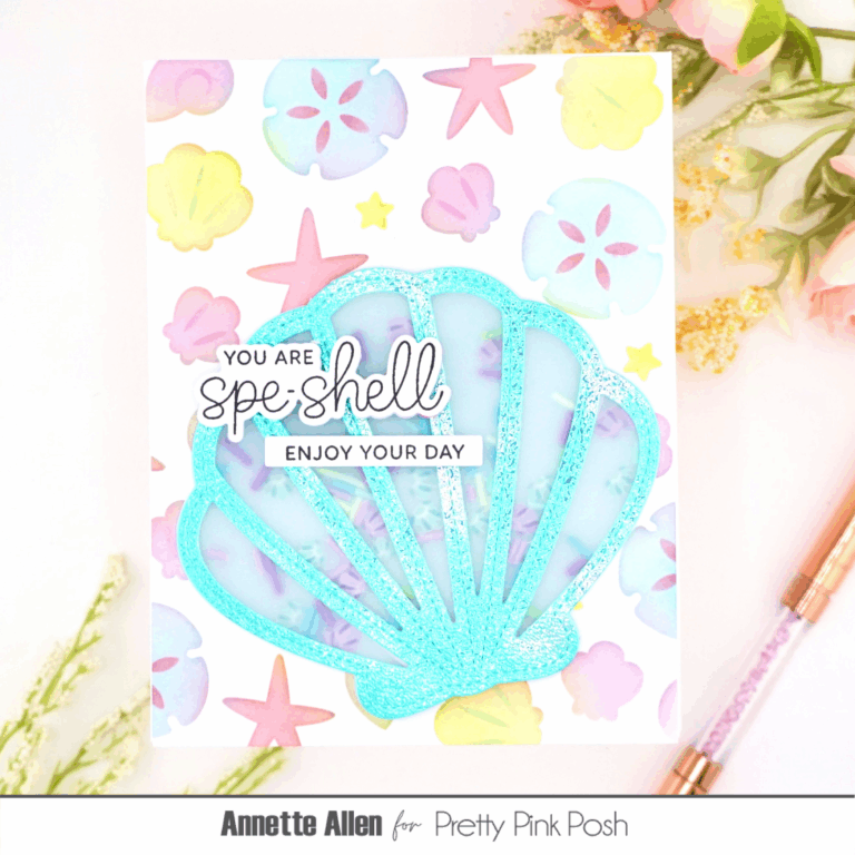 Pastel Seashell Shaker