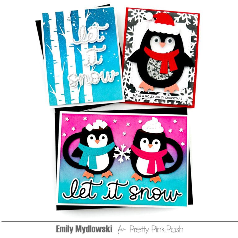 November Intro: Penguin Mugs + Penguin Shaker + Birch Trees + Let It Snow Shadow