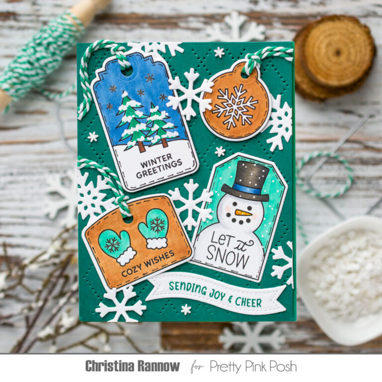 Festive Winter Tags Card