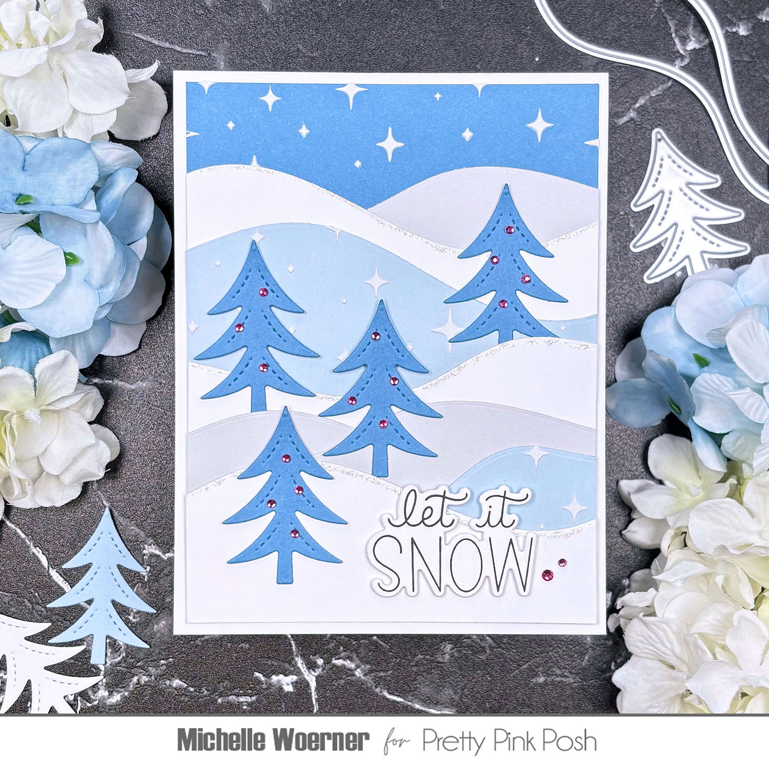 Snowy Winter Trees | Pretty Pink Posh