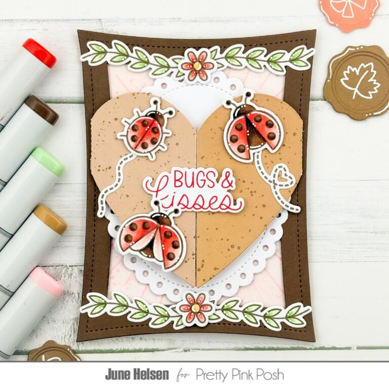 Ladybug Heart Card