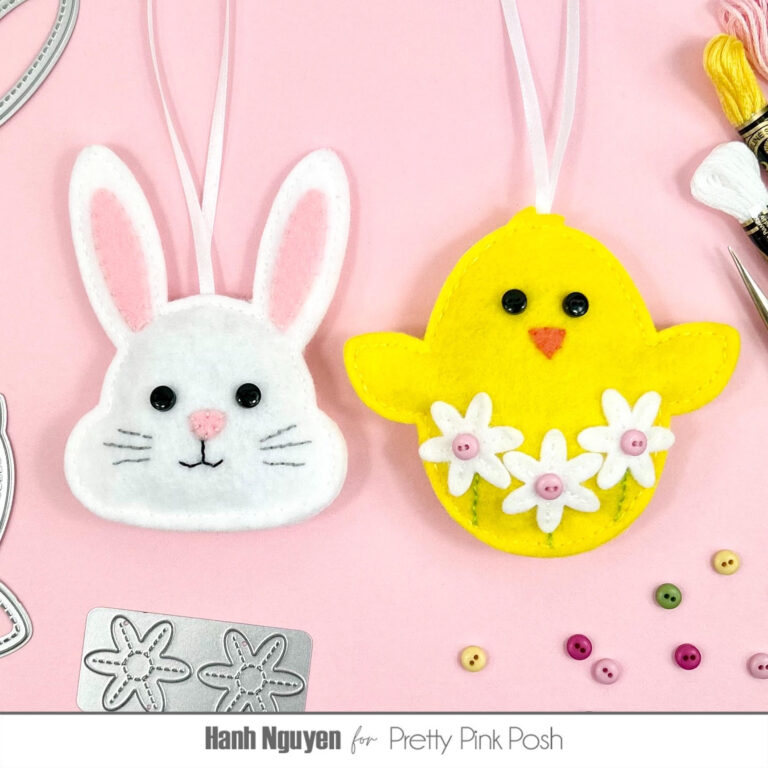 Stitched Felt Bunny & Chick